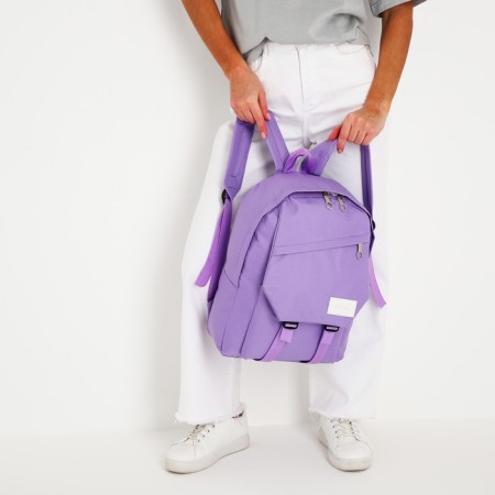 School backpack nazamok, 40x28x13 cm, lilac color-8