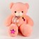 Soft toy "Bear", with stars, 80 cm, color coral