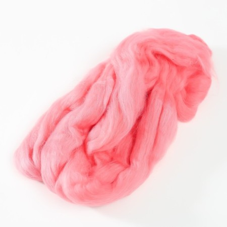 Fasting wool 100% half -toned wool 50 g (126 yoke coral)-1