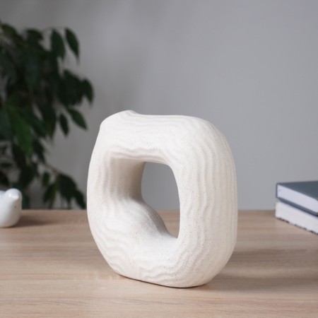 VAZA Ceramics Table "Laszlo" D-3CM, 18.5x19.5 cm, white-2