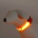 Collar with backlight size m, osh 40-48 x 2.5 cm, 3 glow modes Orange
