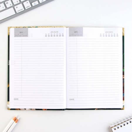 Diary in a gift box, A5, 80 sheets, a solid cover to the "Golden Teacher"-4