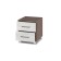 Bedside table amanda-A21 400x420x450 with shimo-dark/light drawers