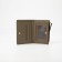 Women's wallet on the button, black color