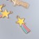 Decor for creativity metal, enamel "Rainbow comet" 2.7x1.3 cm