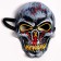 Carnival mask "Skull", light
