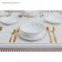 Porcelain dessert plate "Aurora", D = 20.5 cm, white color