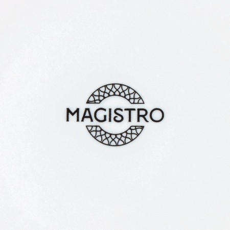 Porcelain dining plate Magistro Rodos, D = 25.8 cm, white color-4