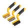 A set of brushes of metal tundra, two -component handles, large, 3 pcs.
