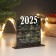 New Year's calendar "needles 2025" 12x11.5 cm (New Year's set 2 parts)