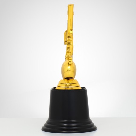 The reward figure "note", the plastic stand is black, gold, 16 x 8 x 7 cm.-3
