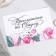 Invitation in the color envelope for the wedding "Happy moment", 15 x 10 cm.