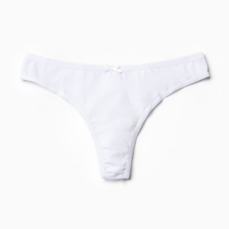 Panties female thongs, white color (Bianco), size 48 (l)-4