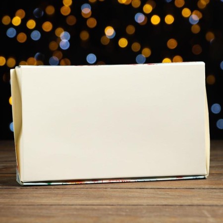 Gift Folding Box "New Year's Post", 20 x 12 x 4 cm-1