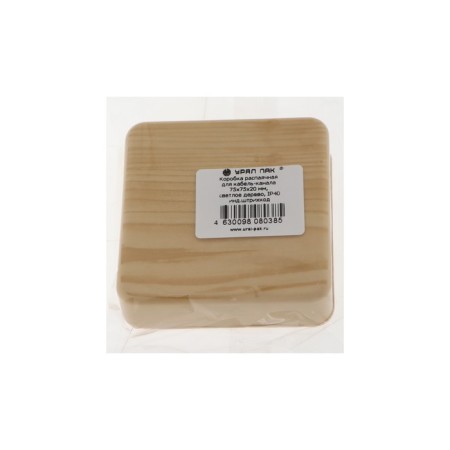 Ringing box for the cable channel Ural Pak, 75x75x20, IP40, Light Wood, KR-513110075-3