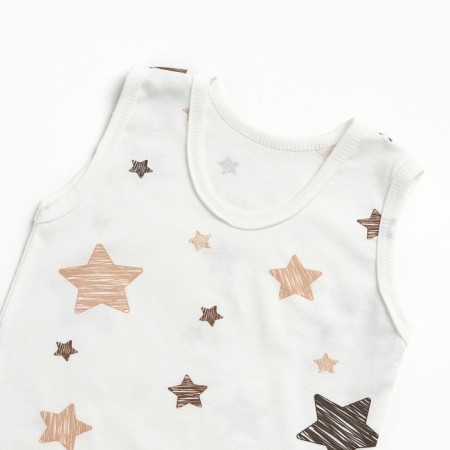 Kit for children (T -shirt, panties per diaper), milk/star, height 74 cm-1