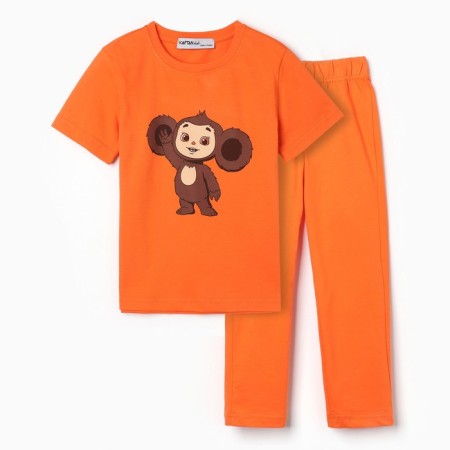 PAZHAMA Children's KAFTAN Cheburashka R.32 (110-116)-4