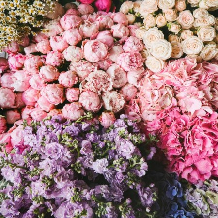 Glossy packaging paper "Bouquet of flowers", 0.5 x 0.7 m-3