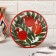 The plate of the Rishtan ceramics "Grenades", flat, 17 cm,