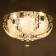 Svetogor chandelier "Zvezda" 4x60W E27 LED lighting chrome 40x40cm