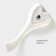 Porcelain spoon Bellatenero, 23 × 10 × 2.7 cm