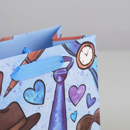 Gift laminated vertical, packaging, “best dad”, MS 18 x 23 x 10 cm-4