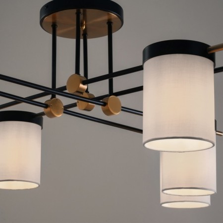Freya FR5377CL-08B Bogy, 1140x1140x370 mm ceiling lamp, E14, 8x40W, black color-6