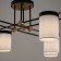 Freya FR5377CL-08B Bogy, 1140x1140x370 mm ceiling lamp, E14, 8x40W, black color