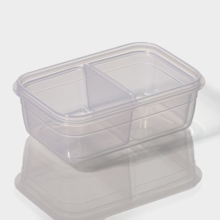 A set of containers rectangular, 6 pcs: 5.5 l, 1.4 l, 0.8 l, 0.7 l, 0.7 l, 0.4 liters-6