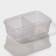A set of containers rectangular, 6 pcs: 5.5 l, 1.4 l, 0.8 l, 0.7 l, 0.7 l, 0.4 liters