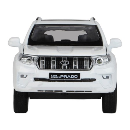 Metal machine Land Cruiser Prado 1:32, light and sound, doors, hood, baggage, inertia are opened-6