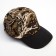 Baby Minaku cap "Camouflage" Brown-white color, size 44-46