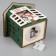 Fir -tree toy "Two snowmen", from batteries, glow warm white