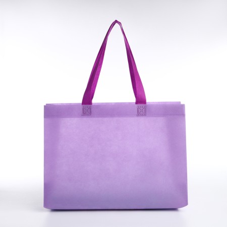 Household bag without fastening, lilac color-1