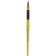 Synthetic brush, round, gamma "Gold Brush" No. 10, French mount, short handle