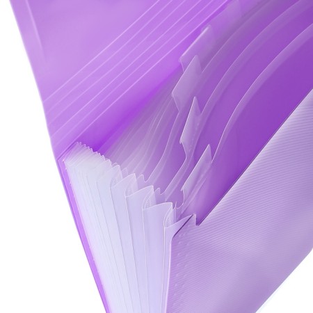 Folder-carte, 12 departments, 600 μm, Erichkrause "Diagonal Pastel", elastic band, embossing, mix-6