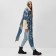 Female Bilateral Mist Blue/Gray Scarf, size 47*226cm