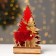 New Year's decor with backlight "Christmas trees and a deer with a bell" 6 × 4 × 23 cm, red