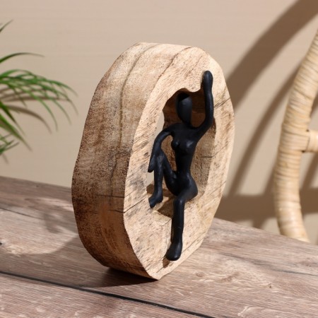 Souvenir "Girl" Polim. Smole, mankid tree 19x7.5x18.5 cm-3
