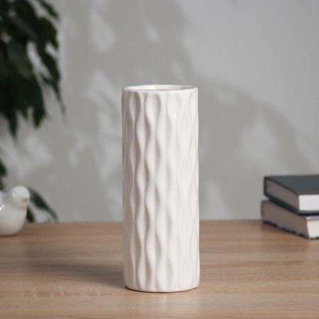 VAZ Coramics Table "Tiago" loops, 18x6.5 cm, white
