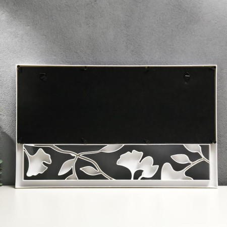 Photo frame plastic in 4 photos 6.5x9, 10x15, 20x15 cm "leaves" 43x26 cm-2