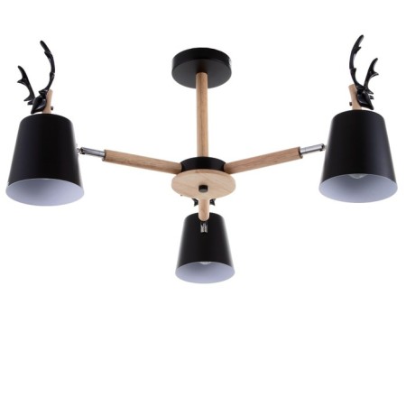 Chandelier 1073/3bk e27 60W black 72x72x50 cm Bayerlux