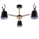 Chandelier 1073/3bk e27 60W black 72x72x50 cm Bayerlux