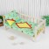 Bed linen for puppets "Hedgehogs", sheet, blanket, pillow