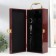 Casket Wood for a bottle "Corona - Crown and Leo" Red tree 3 objects 15x11x35 cm