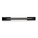 Cappio bracket handle, aluminum, m/o 96 mm, black color with gray insert