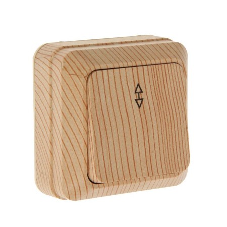 Universal Olympus switch, 10 a, 1 key, external, pine color