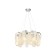 Crystal chandelier with Ambrella Light, Traditional, Tr5377, E14, Color Chrome