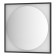 A mirror in a baguette frame with LED backlighting 18 W, 80x80 cm, sensory switch, warm white light,