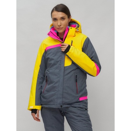 Ski suit female, size 42, yellow color-1